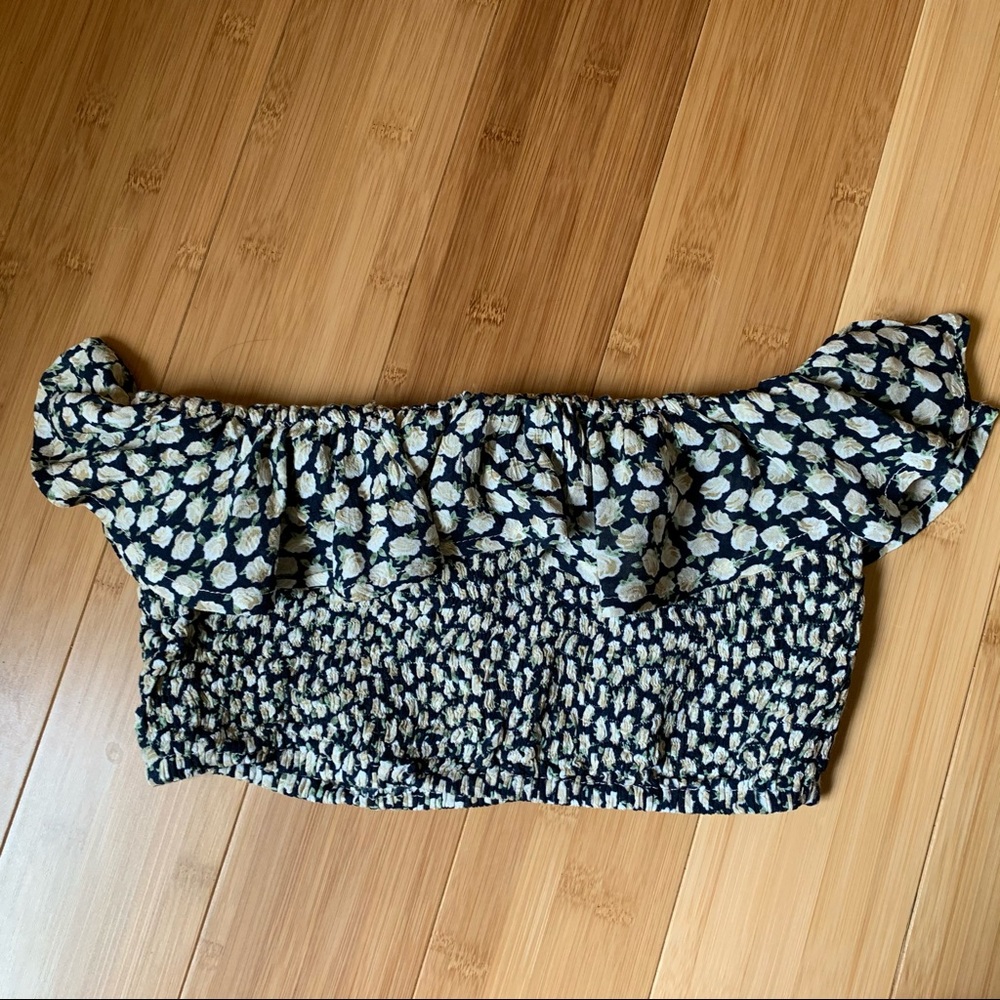 Faithfull the Brand Ruched Smocked Tube Top!